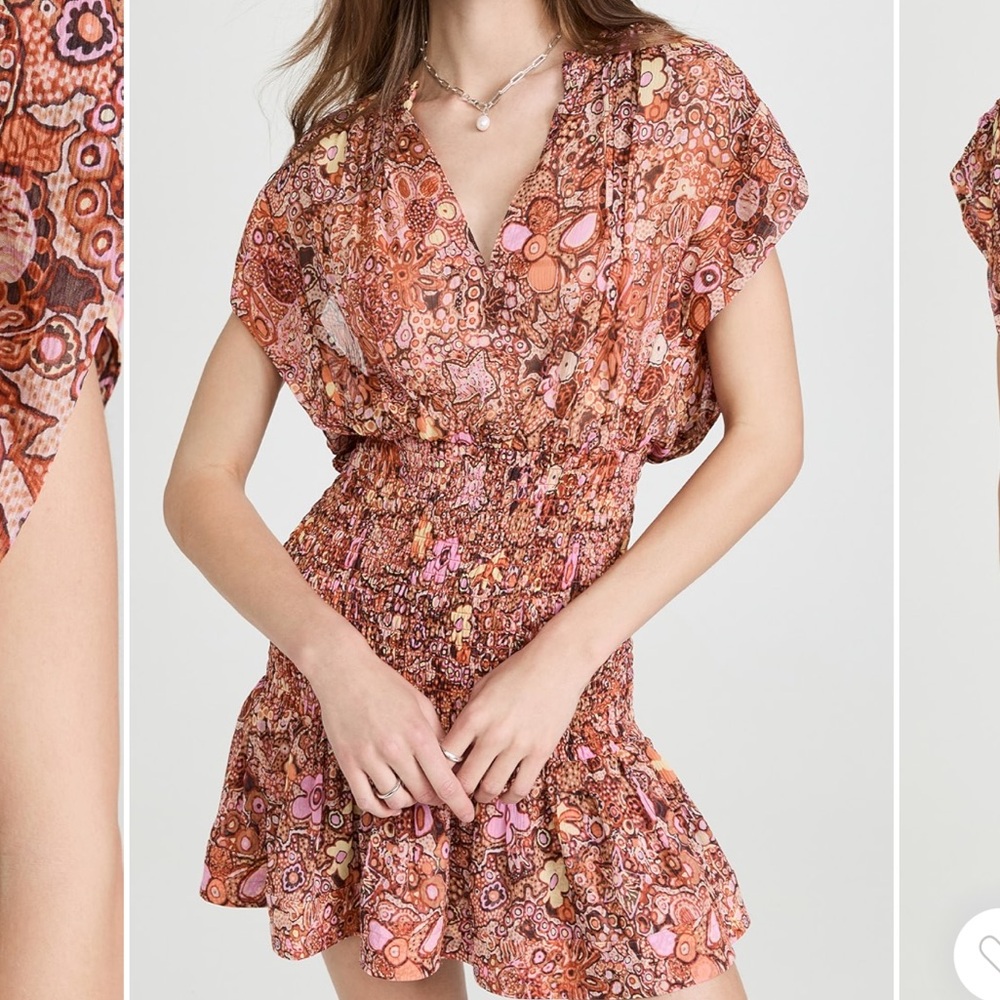 A.L.C Silk Pink and Orange Dress